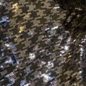 Ralph Lauren womens black sequined cocktail dress